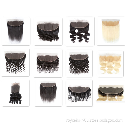 Brazilian Hair Natural Pre-Plucked Hair Line Thin Skin  Invisible Lace Frontal Closure